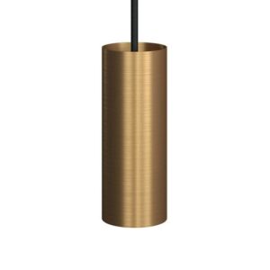 Metalen spotlamp E14 geborsteld brons