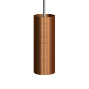 Metalen spotlamp E14 geborsteld koper