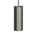 Metalen spotlamp E14 geborsteld titanium