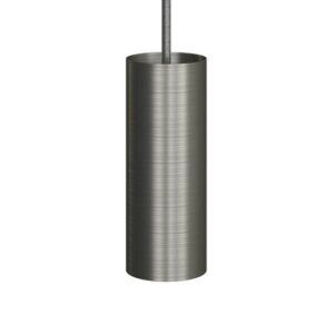 Metalen spotlamp E14 geborsteld titanium