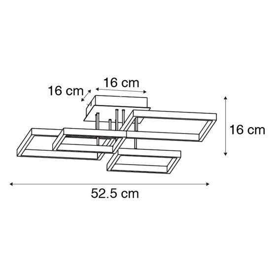 brandende plafondlamp