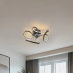 Plafondventilator Mandy zwart 55cm - Led dimbaar - Met afstandsbediening