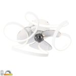 Plafondventilator Mandy wit 55cm - Led dimbaar - Met afstandsbediening