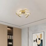 Plafondventilator Mandy messing 55cm | Led dimbaar | Met afstandsbediening