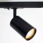 Zwarte 1-fase railspot Jill met GU10 fitting