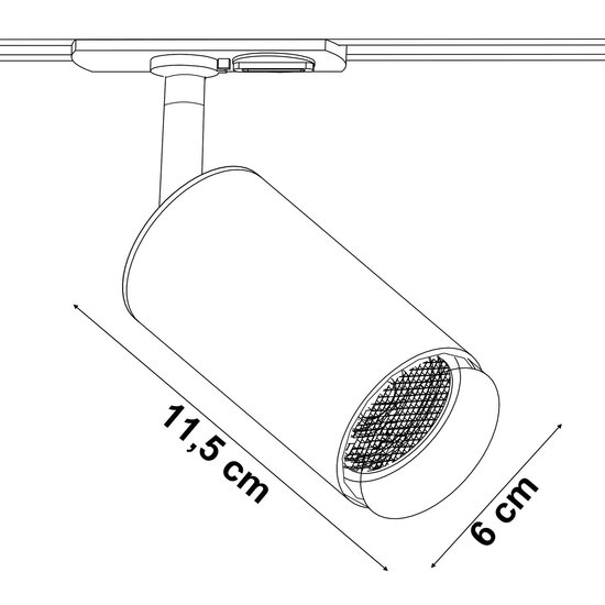 1-fase railspot Jade | GU10 fitting | Zwart goud - Afbeelding 4