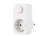 LED Stekkerdimmer 0-100W Zwart | Fase-afsnijding