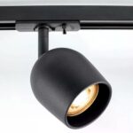 Zwarte 1-fase railspot Day met GU10 fitting