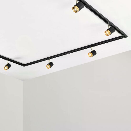 1-fase railspot Lexi | GU10 fitting | Zwart goud - Image 3