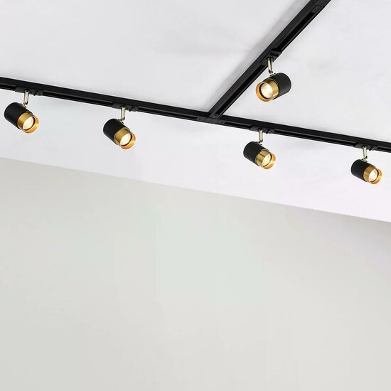 1-fase railspot Lexi | GU10 fitting | Zwart goud - Image 4