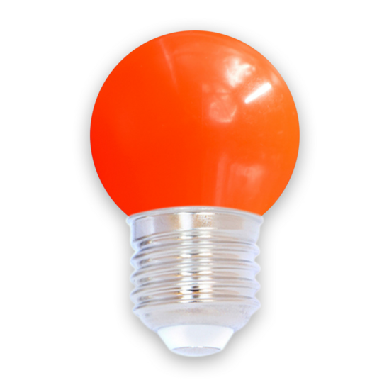 E27 gekleurde lamp | 1W | Rood | Ø45 | Geschikt voor prikkabel – Image 3