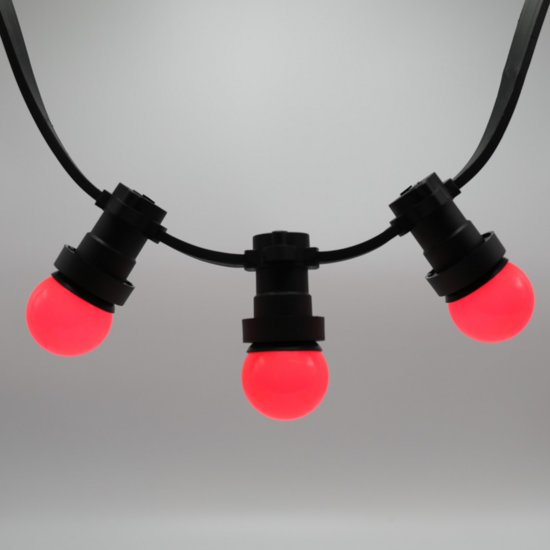 E27 gekleurde lamp | 1W | Rood | Ø45 | Geschikt voor prikkabel – Image 4