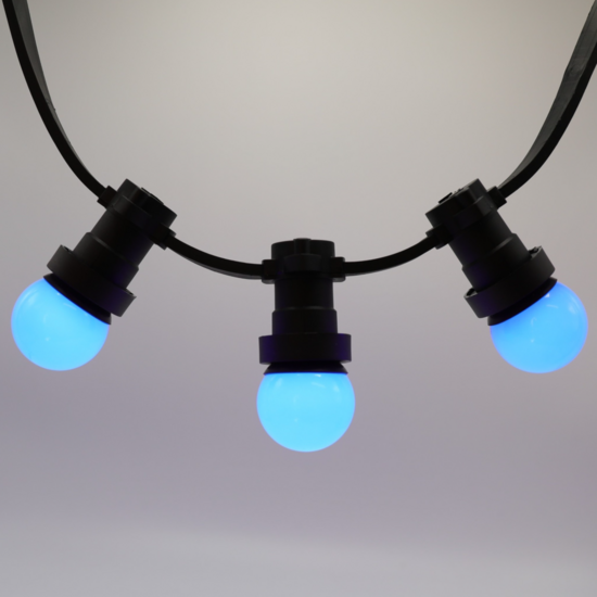 E27 gekleurde lamp | 1W | Blauw | Ø45 | Geschikt voor prikkabel – Image 4