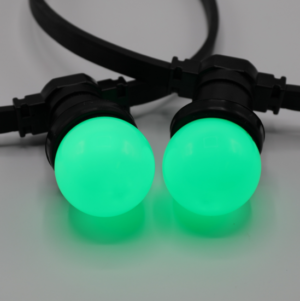E27 gekleurde lamp 1W Groen Ø45 Geschikt voor prikkabel