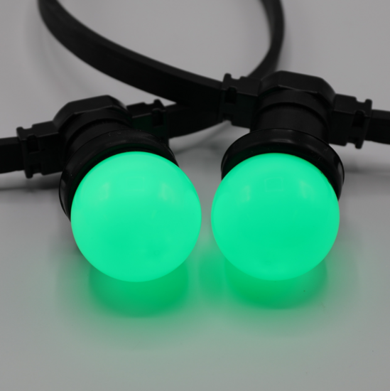 E27 coloured bulb 1W Green Ø45 Suitable for festoon lighting