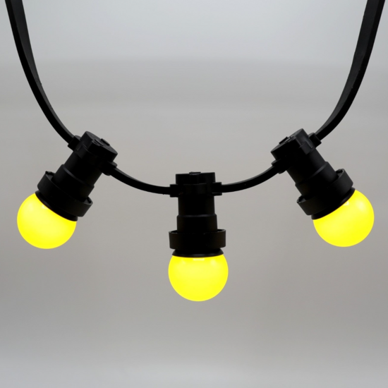 E27 gekleurde lamp | 1W | Geel | Ø45 | Geschikt voor prikkabel - Image 4
