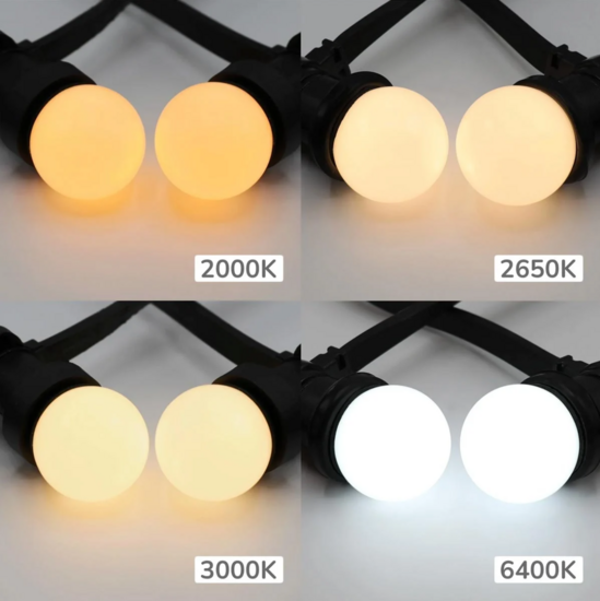 E27 led lamp | 2W | 2650K | Melkwitte kap | Ø45 | Geschikt voor prikkabel – Image 3