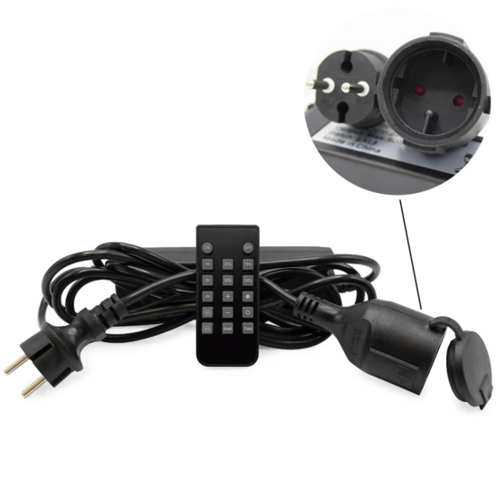 Prikkabel dimmer incl afstandsbediening Tot 500W