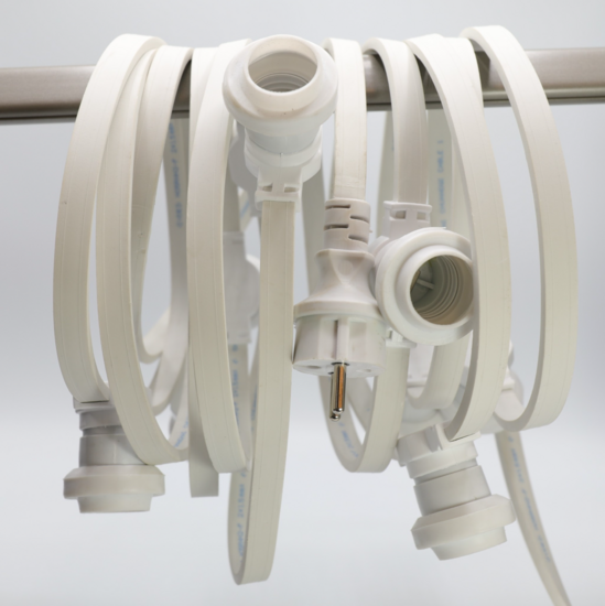 White string lights 10 metres 10 fittings With plug