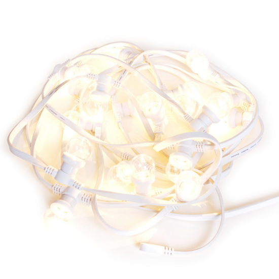 Witte prikkabel 25 meter |50 fittingen | Met stekker - Image 4