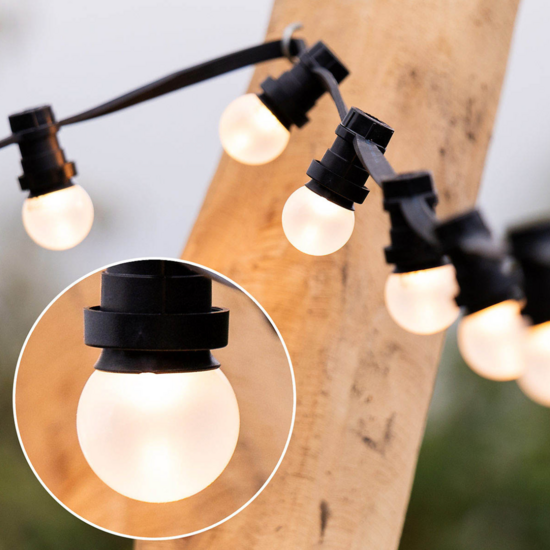 E27 led lamp 2W 2000K Matte kap Ø45 Geschikt voor prikkabel
