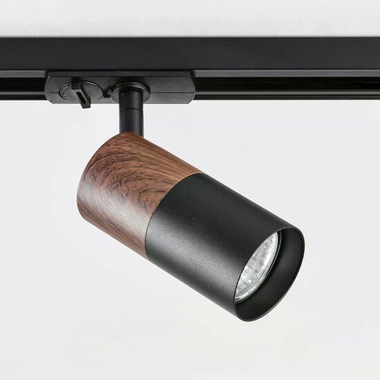 1-fase railspot Linn | GU10 fitting | Zwart donkerbruin - Image 2