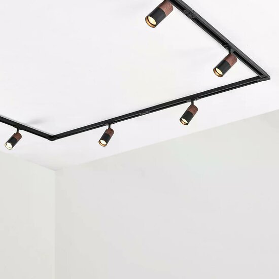 1-fase railspot Linn | GU10 fitting | Zwart donkerbruin - Image 3