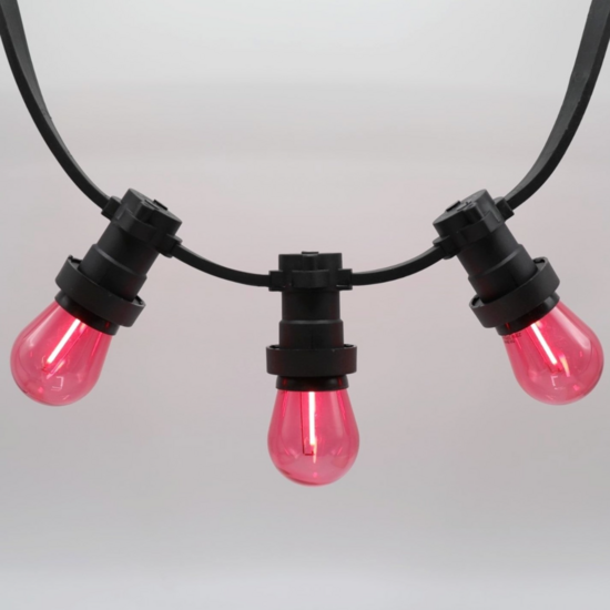 E27 gekleurde lamp | 1W | Rood | Recht filament | Geschikt voor prikkabel – Bild 3