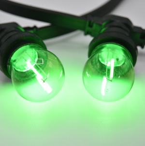E27 gekleurde lamp 1W Groen Recht filament Geschikt voor prikkabel