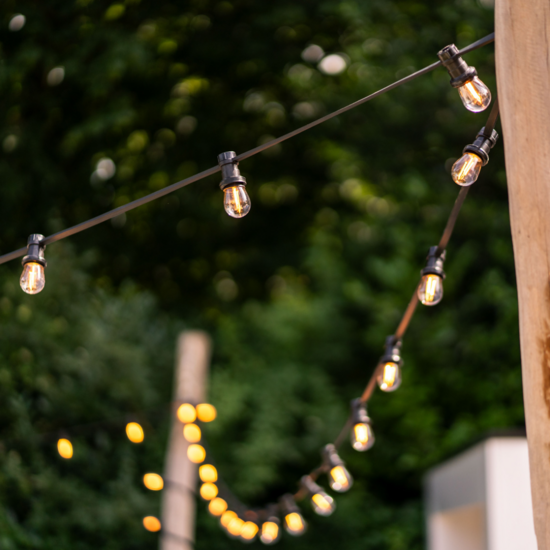 E27 filament lamp | 4W | 2650K | Driehoek filament | Geschikt voor prikkabel - Afbeelding 2