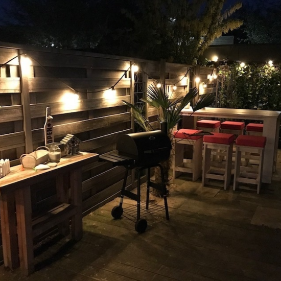 Prikkabel 5 meter | 10 fittingen | Met stekker | Zwart - Afbeelding 4