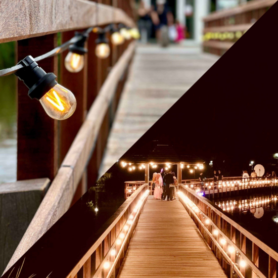 E27 dimbare filament lamp | 3W | 2650K | Driehoek filament | Geschikt voor prikkabel - Afbeelding 2