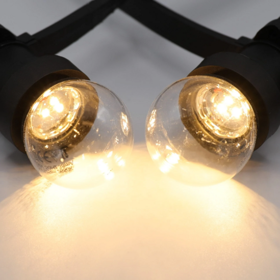 E27 dimbare led lamp 2W 2650K Led in bodem Ø45 Geschikt voor prikkabel
