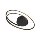 Zwarte Rowan design plafondlamp met geïntegreerde LED