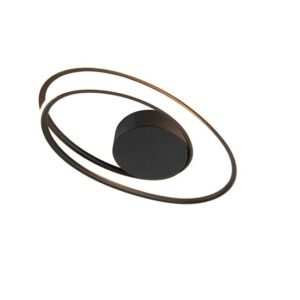 Zwarte Rowan design plafondlamp met geïntegreerde LED