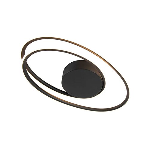 Zwarte Rowan design plafondlamp met geïntegreerde LED