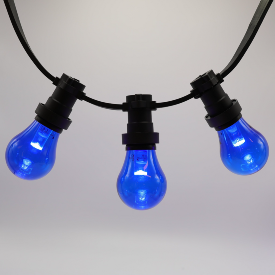 E27 gekleurde lamp | 1W | Blauw | Met lens | Ø60 | Geschikt voor prikkabel – Bild 3