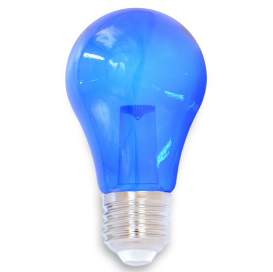 E27 gekleurde lamp | 1W | Blauw | Met lens | Ø60 | Geschikt voor prikkabel – Bild 4