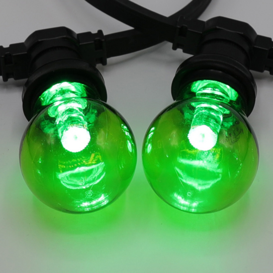 E27 gekleurde lamp | 1W | Groen | Met lens | Ø60 | Geschikt voor prikkabel - Afbeelding 3