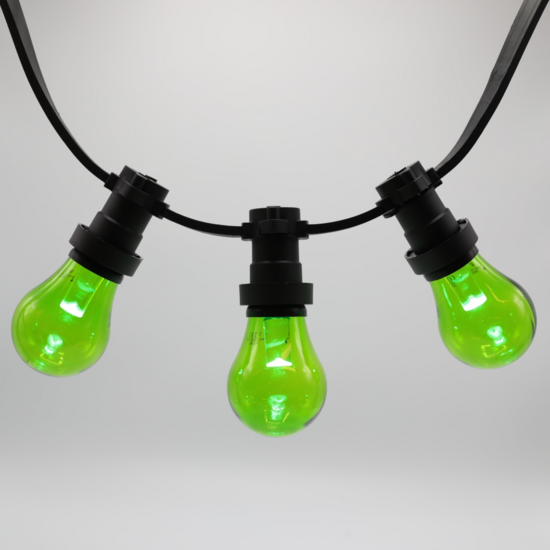 E27 gekleurde lamp | 1W | Groen | Met lens | Ø60 | Geschikt voor prikkabel - Afbeelding 4