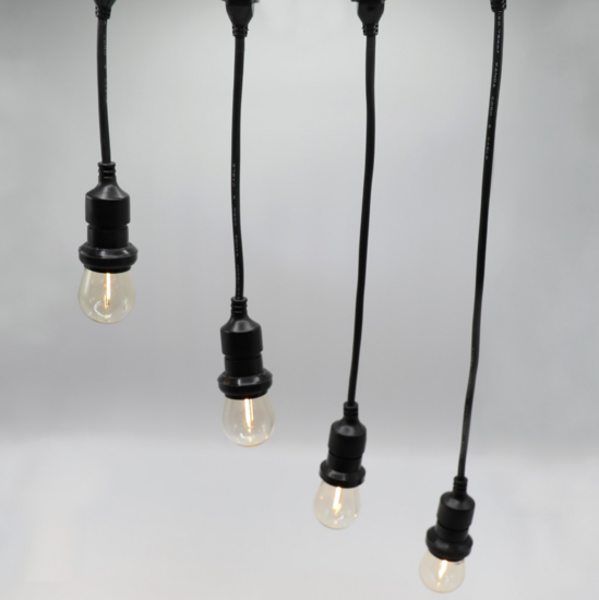 Suspended fitting Self-assembly 49 cm Black Excl. lamp