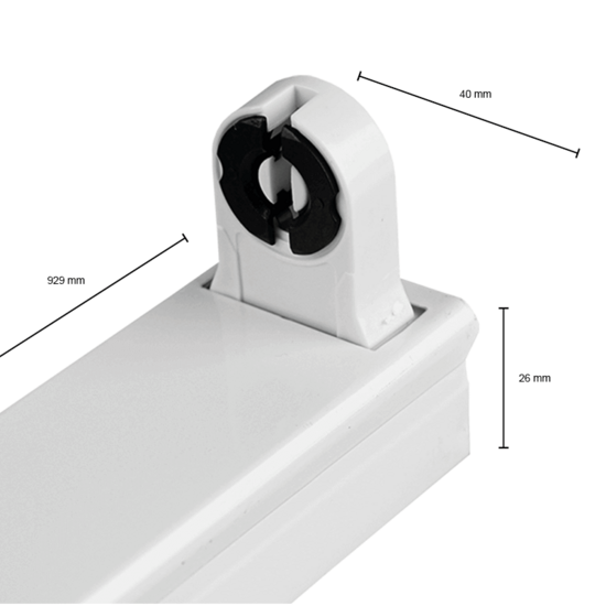 Led TL armatuur | IP22 | 90cm | Wit