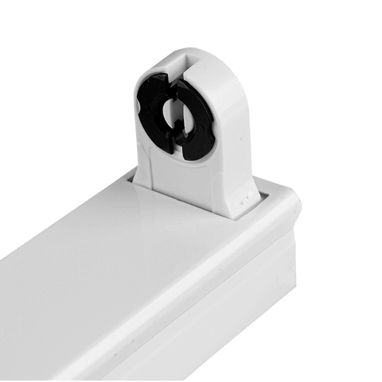 Wit RAX IP22 armatuur voor één T8 LED TL-buis van 90 cm