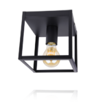 LEDUXA ceiling lamp square 1 light 4W | black in matt black