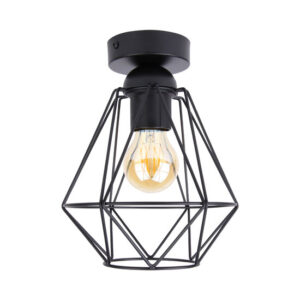 LEDUXA plafondlamp rond 1-lichts 4W | zwart in mat zwart