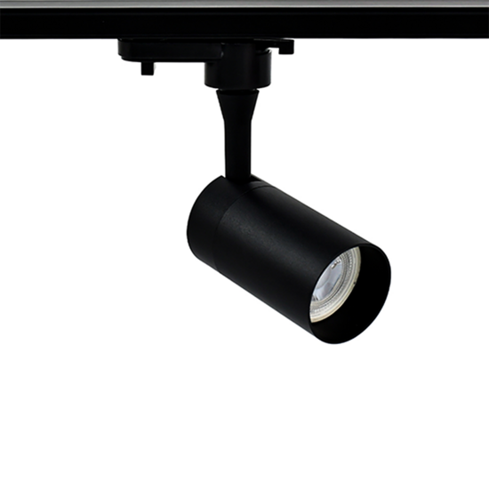 1-fase railspot | GU10 fitting | 100mm | Strak | Zwart - Afbeelding 2