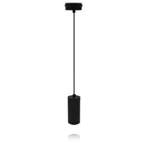 Zwarte GU10 pendellamp Lade | 1 meter kabel | Zonder lichtbron