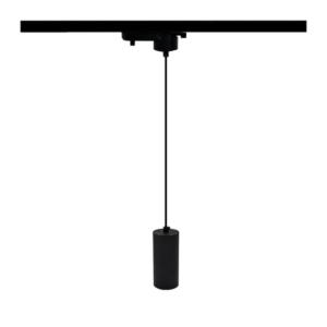 Zwarte 1-fase railhanglamp Lade met GU10 fitting