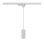 Suspension pour rail monophasé blanche avec douille GU10 et 1