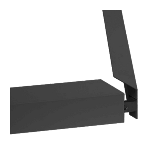 Aufbaurahmen Clickframe LED Panel | 60x60cm | 50mm | Schwarz | Rück- und seitlich beleuchtet